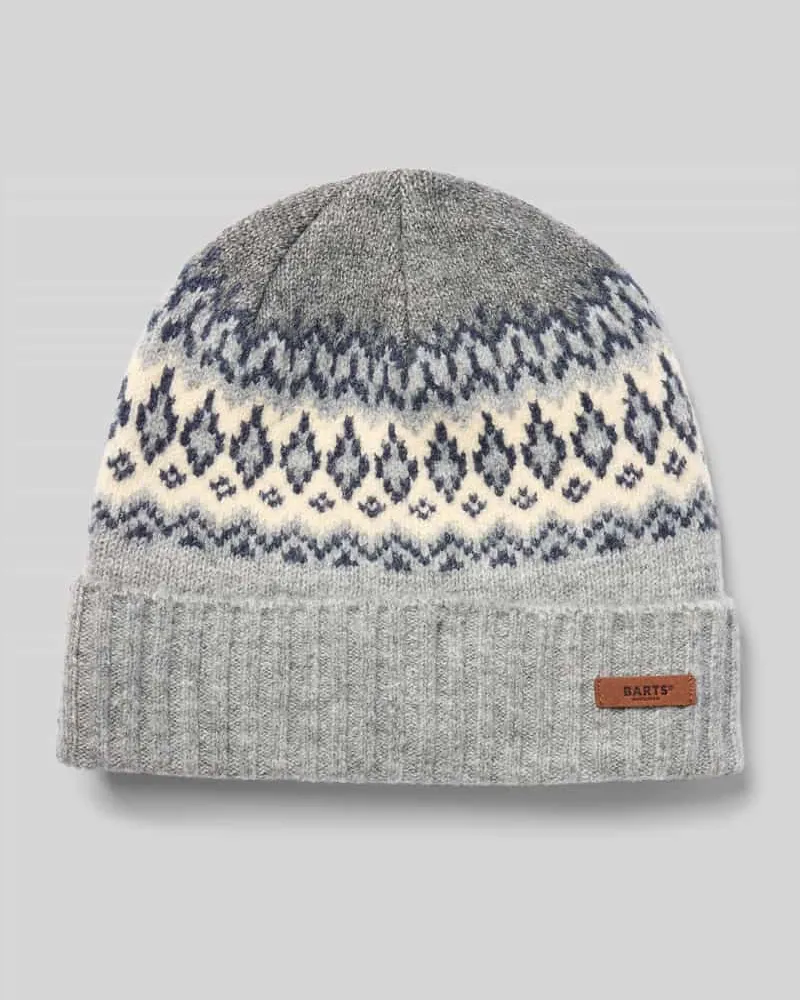 Barts Beanie mit Label-Detail Modell 'Gregory Silber