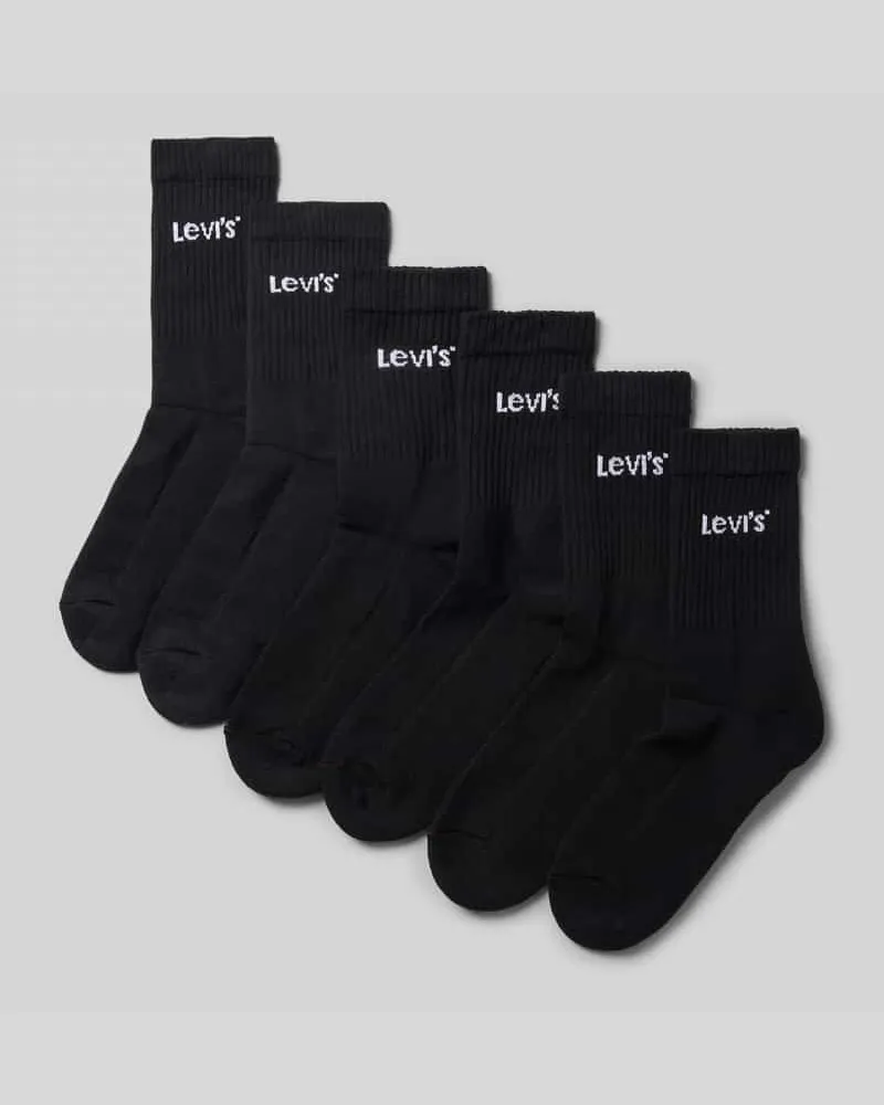 Levi's Socken aus Baumwoll-Mix im 3er-Pack Black