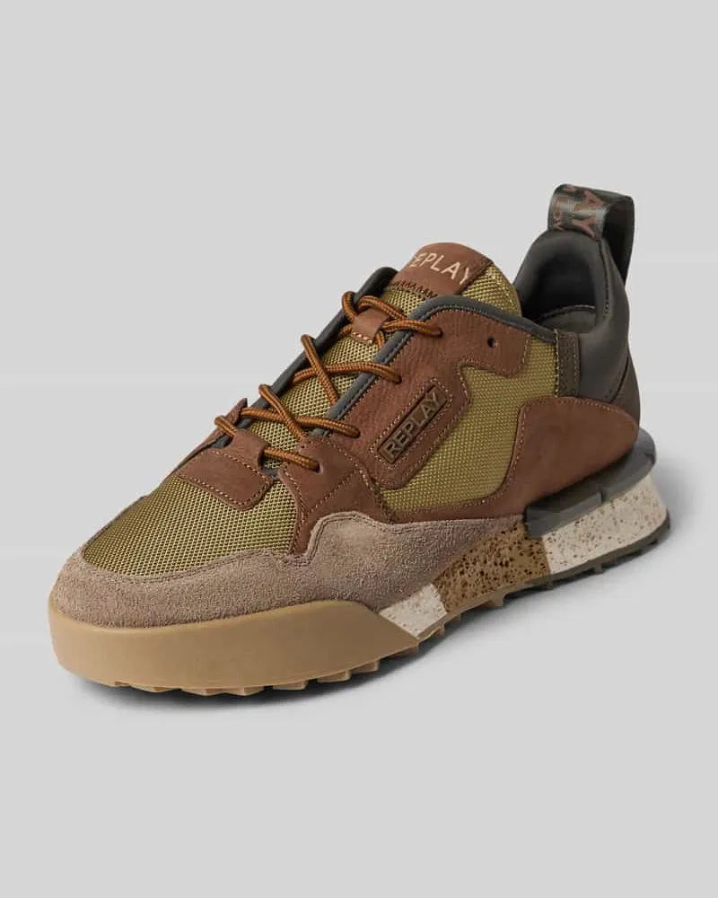 Replay Sneaker mit Label-Details Modell 'FIELD Camel