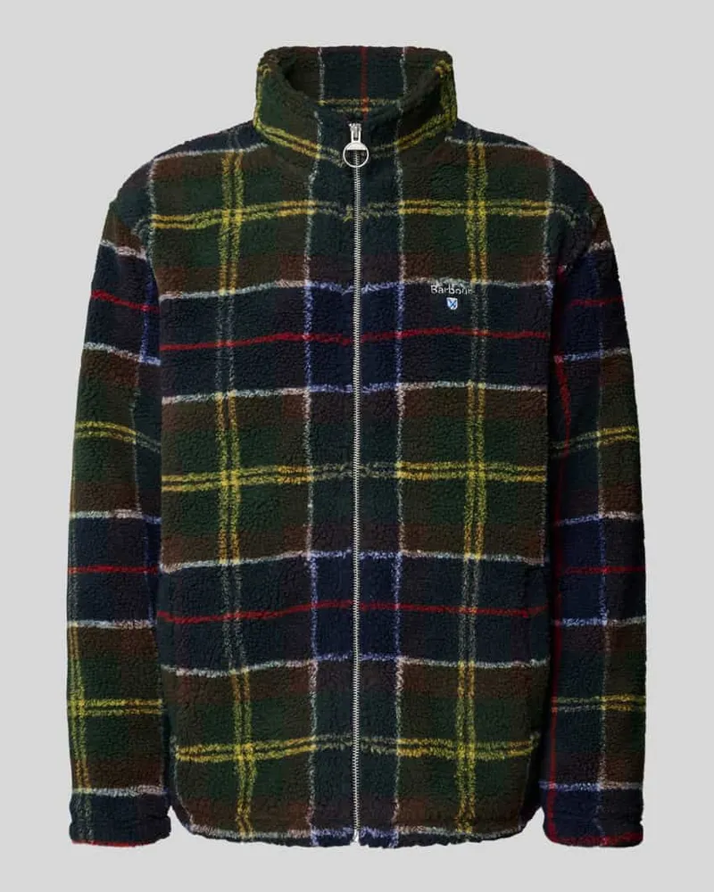 Barbour Regular Fit Fleecejacke mit Stehkragen Modell 'TARTAN 