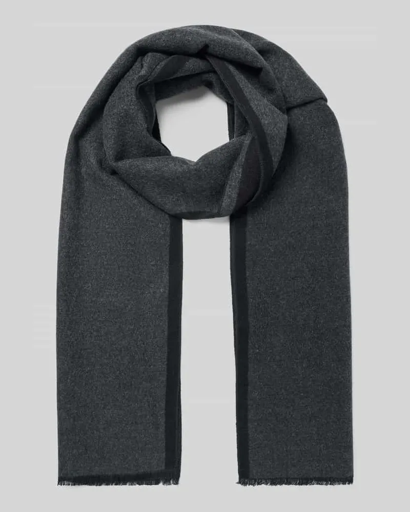 Christian Berg Schal aus reiner Viskose Black