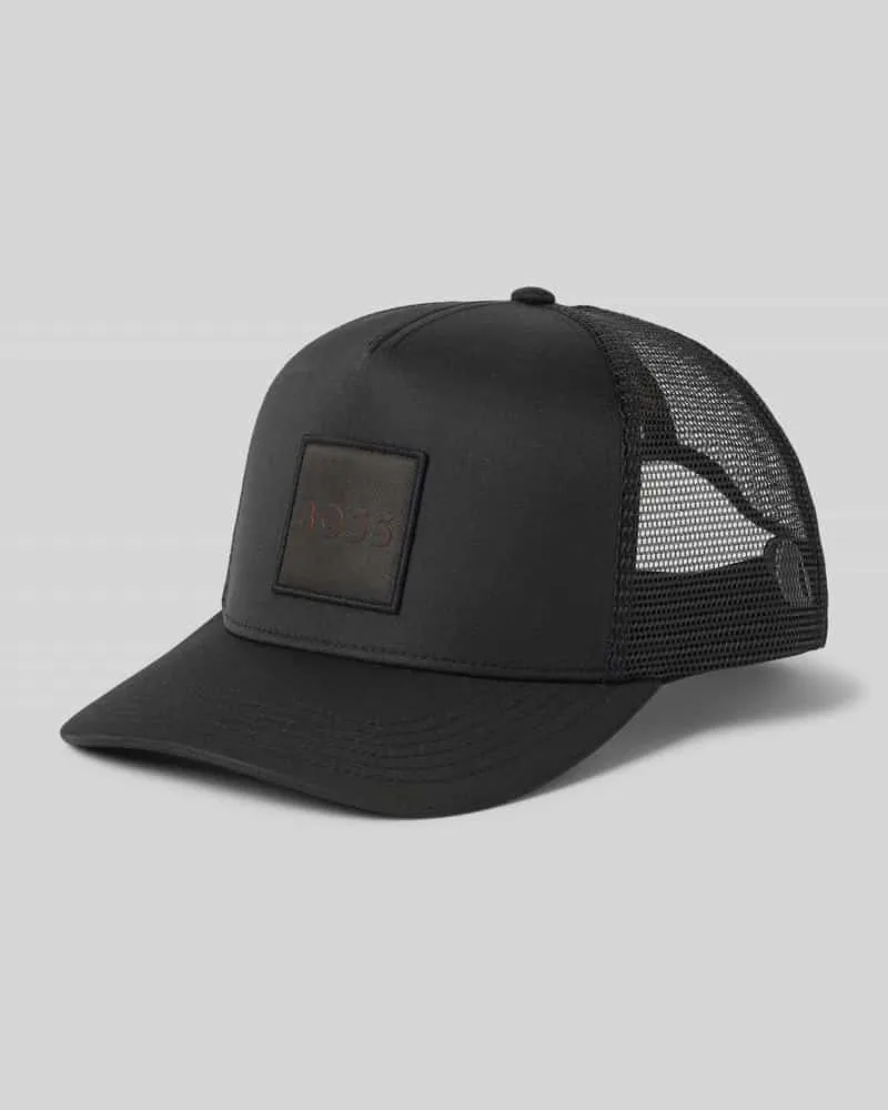 HUGO BOSS Trucker Cap mit Label-Patch Modell 'Elliot Black