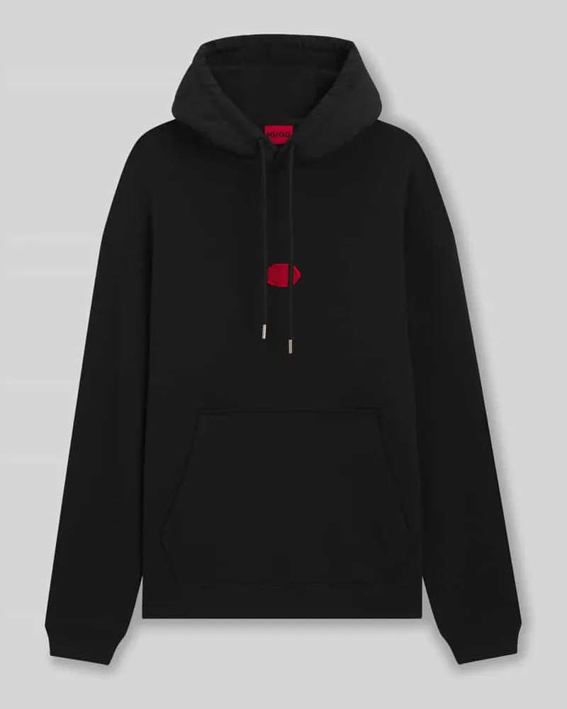HUGO BOSS Oversized Hoodie aus Baumwoll-Mix Modell 'DILVANO Black