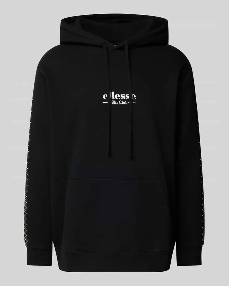 Ellesse Hoodie mit Label-Stitching Modell 'BERING Black