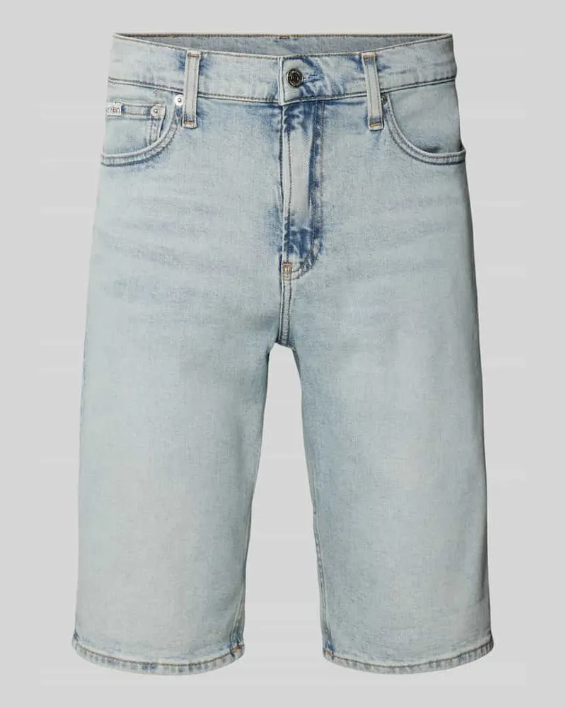 Calvin Klein Slim Fit Jeansshorts im 5-Pocket-Design Jeansblau