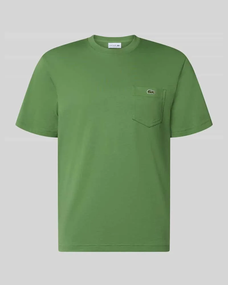 Lacoste Regular Fit T-Shirt aus reiner Baumwolle Gruen