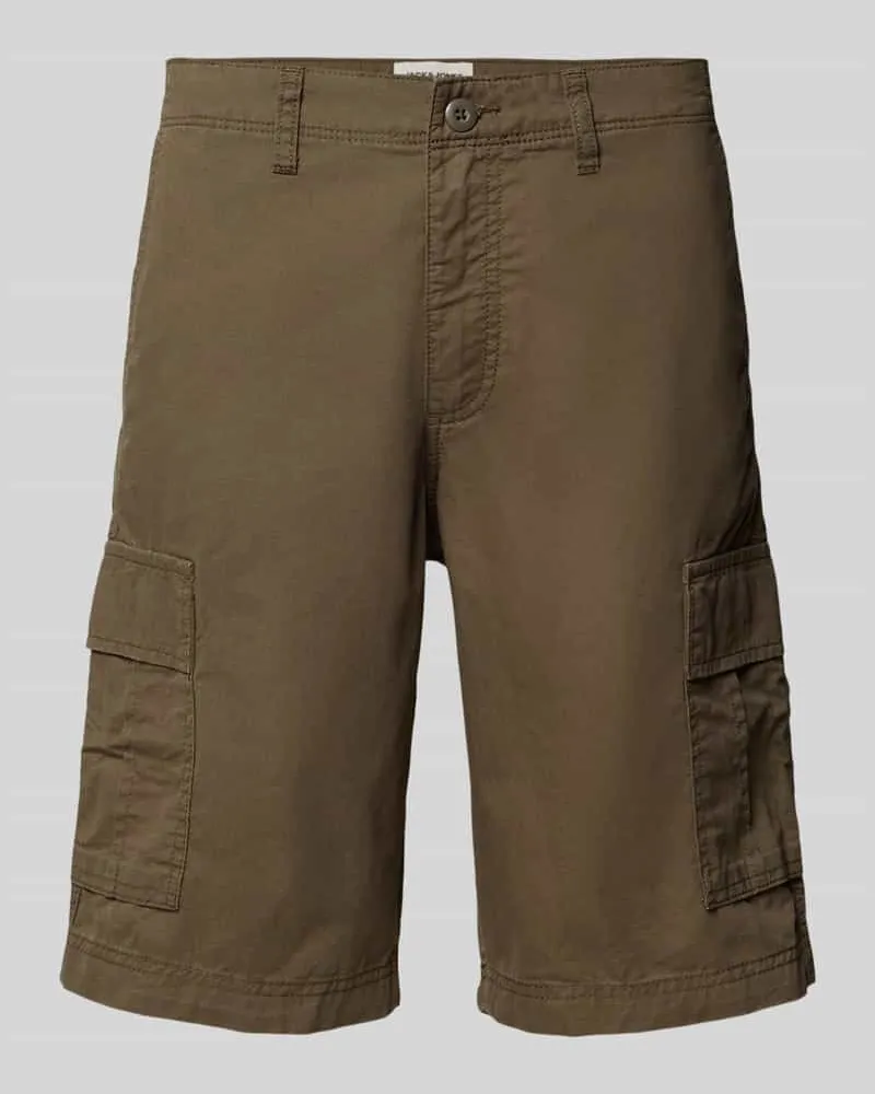 Jack & Jones Shorts mit Cargotaschen Modell 'COLE MATTY Oliv