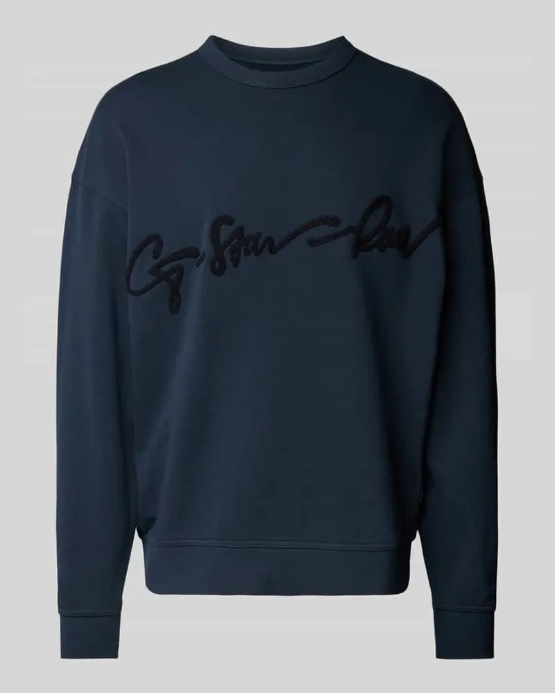 G-STAR RAW Sweatshirt mit Label-Stitching 
