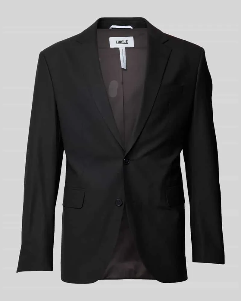 cinque Slim Fit Sakko mit Schurwoll-Anteil Modell 'Totti Black