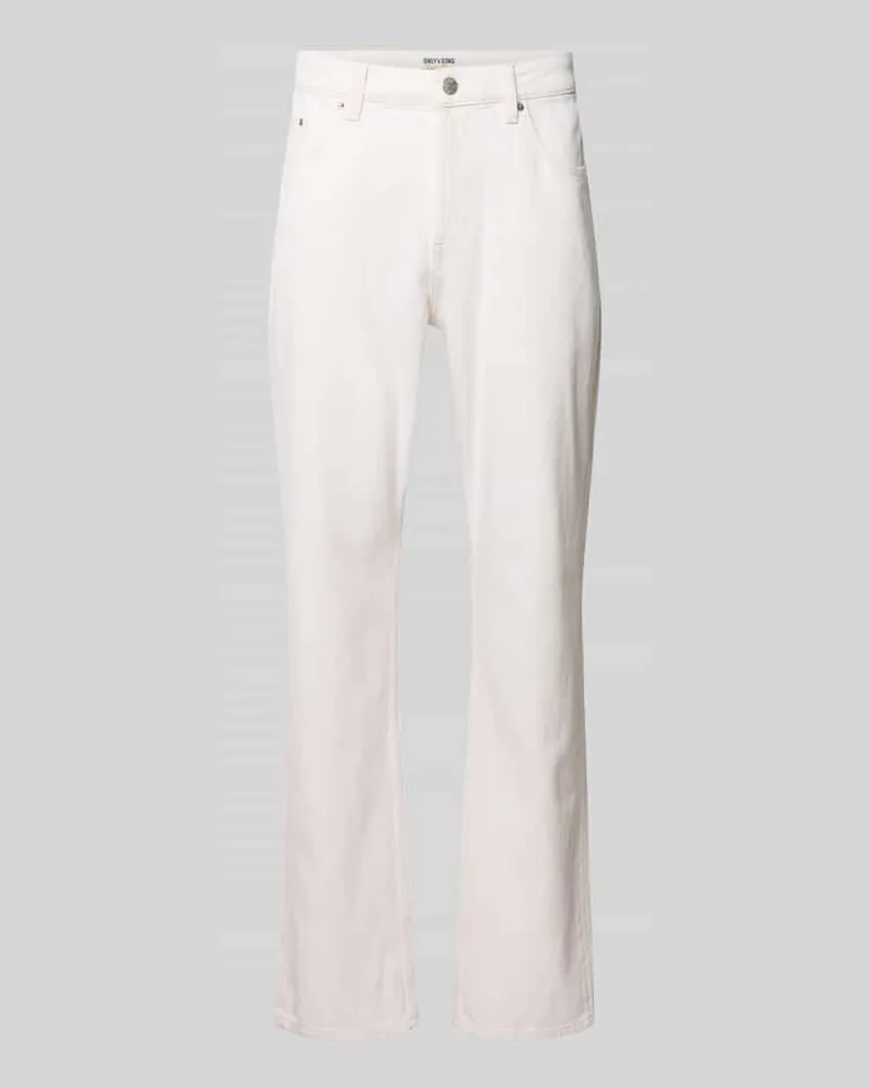 Only & Sons Straight Fit Jeans aus reiner Baumwolle Modell 'EDGE Weiss