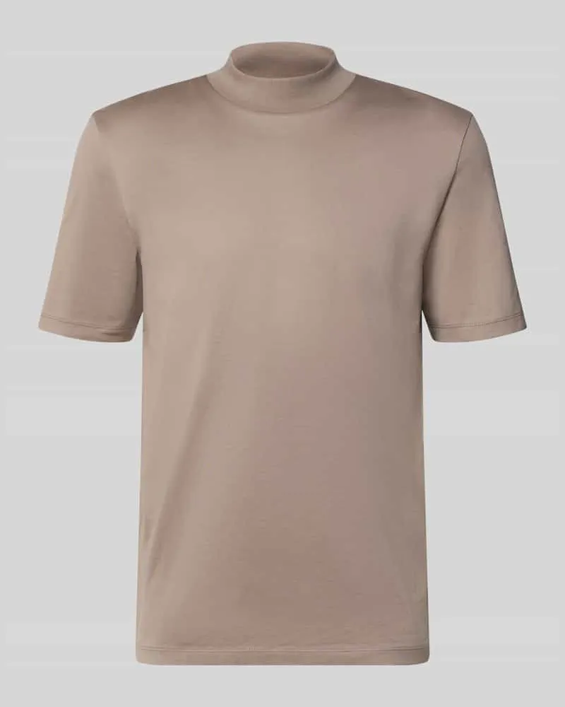 HUGO BOSS Regular Fit T-Shirt aus reiner Baumwolle Modell 'DIMERSOM Hellbraun