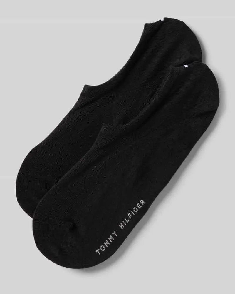 Tommy Hilfiger Sneakersocken mit Label-Detail im 2er-Pack Black