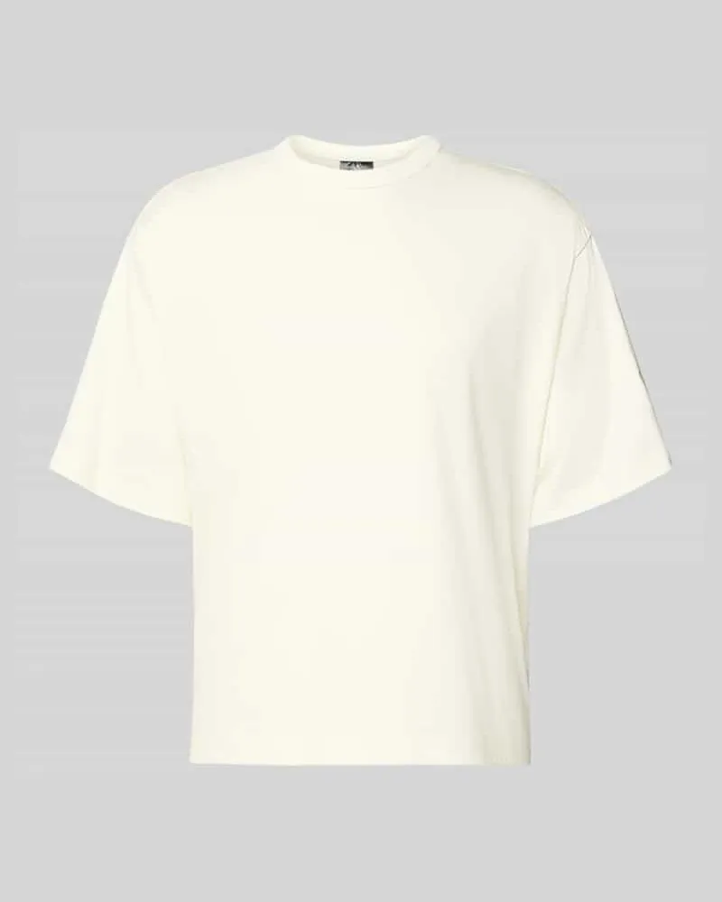 adidas Loose Fit T-Shirt aus reiner Baumwolle Offwhite