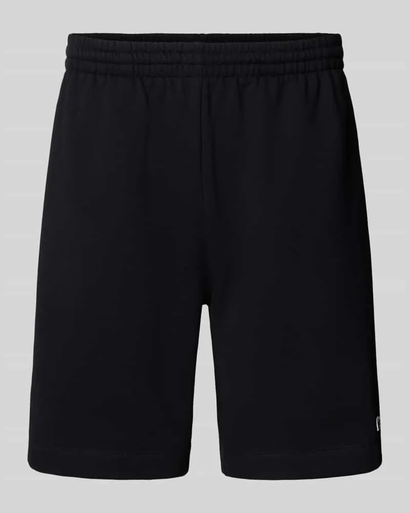 Lacoste Regular Fit Sweatshorts aus Baumwoll-Mix Black