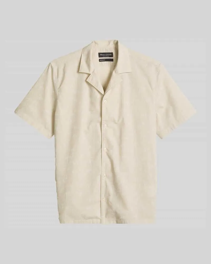 Marc O'Polo Regular Fit Freizeithemd aus reiner Baumwolle Beige