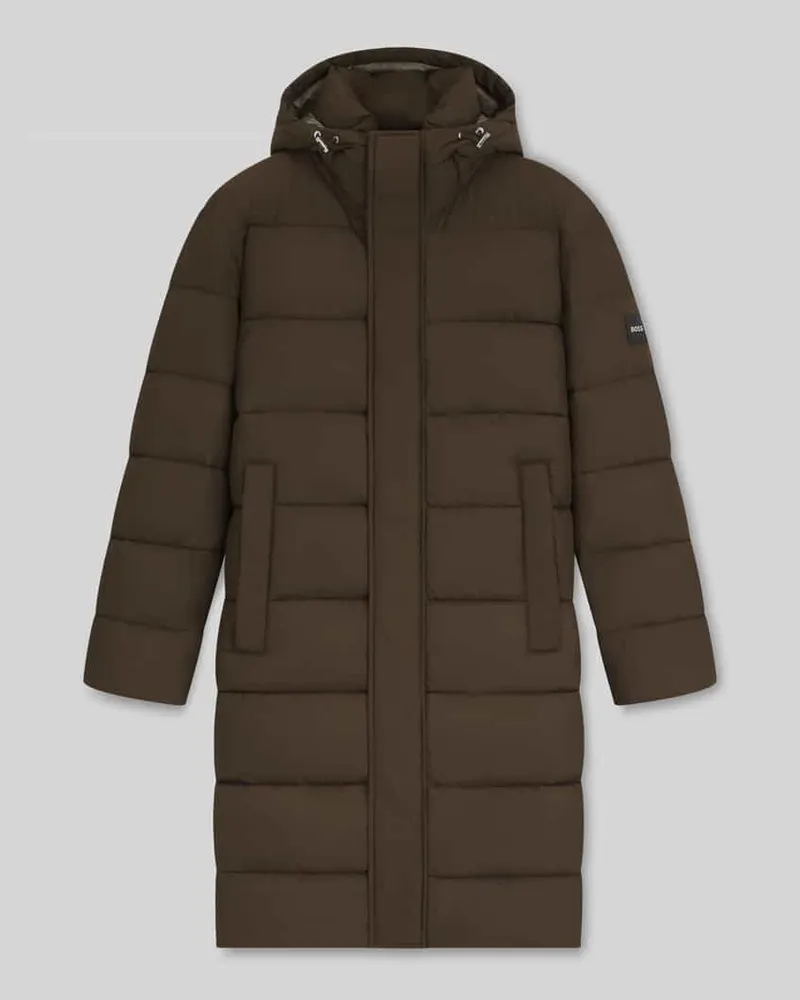 HUGO BOSS Regular Fit Steppmantel mit Zweiwege-Reißverschluss Modell 'CENUTO Oliv