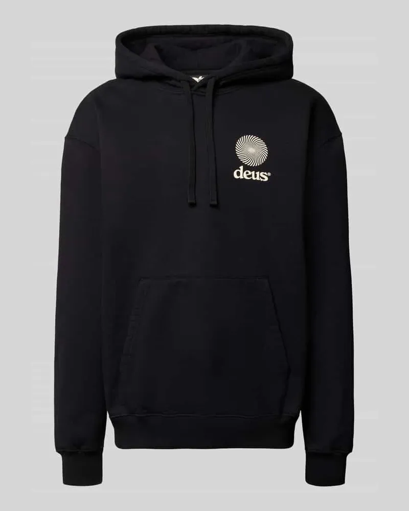 Deus Ex Machina Relaxed Fit Hoodie mit Logo-Print Modell 'Strata Black
