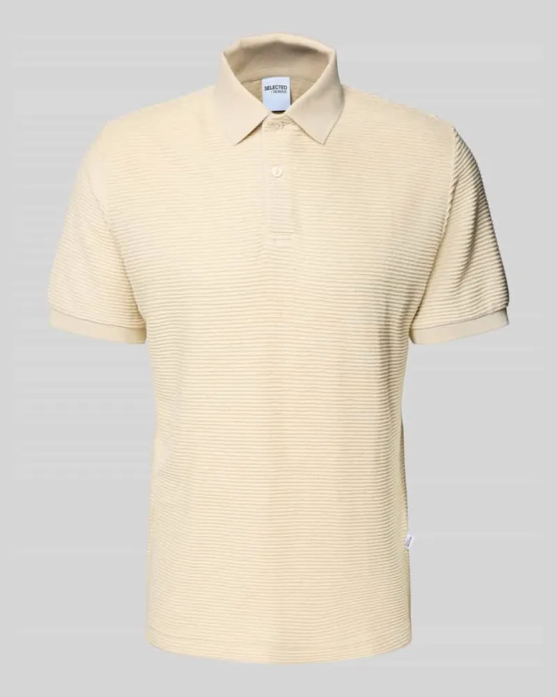 Selected Homme Poloshirt mit kurzer Knopfleiste Modell 'JAY 