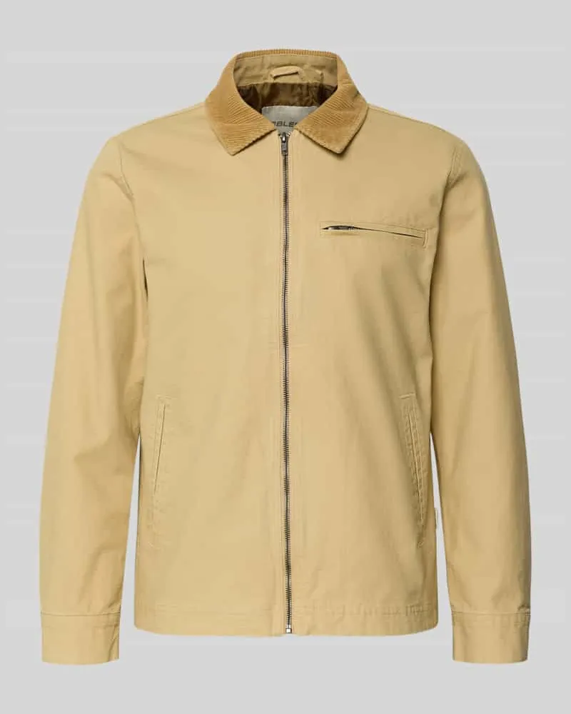 Blend Jacke mit Brusttasche Modell 'FONTANA Beige