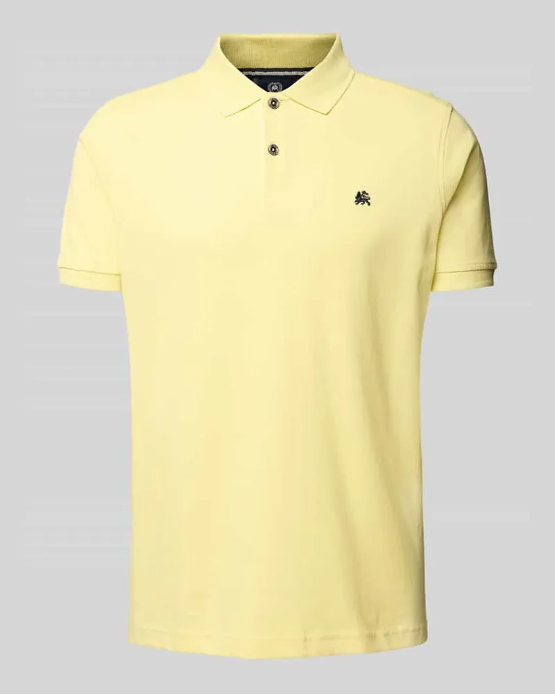 Lerros Poloshirt mit Label-Stitching 