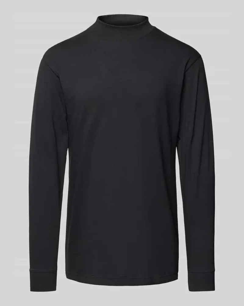 Ragman Longsleeve mit gerippten Abschlüssen 