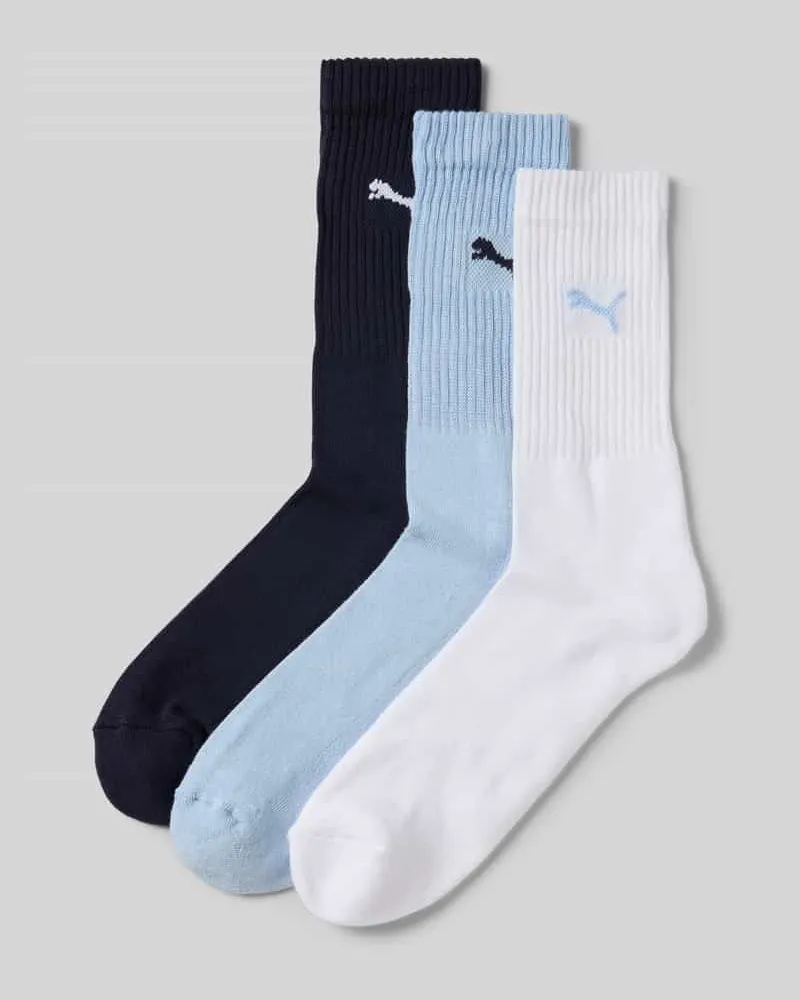 Puma Socken mit Logo-Detail Modell 'CREW SOCK' im 3er-Pack 