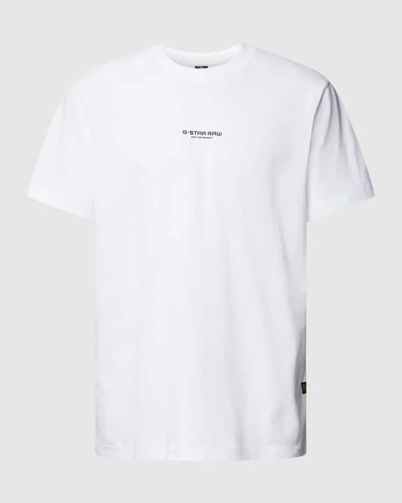 G-STAR RAW T-Shirt mit Label-Print 