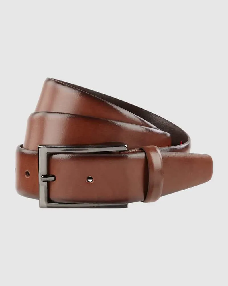 Pierre Cardin Ledergürtel mit Dornschließe 