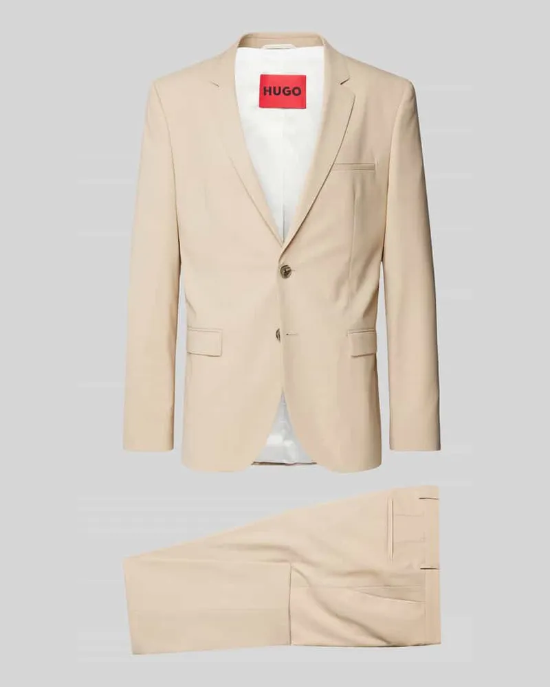 HUGO BOSS Anzug mit Reverskragen Modell 'Arti/Hesten 
