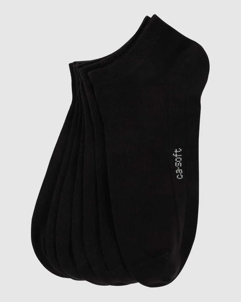Camano Sneakersocken mit Rippenbündchen im 7er-Pack Modell 'Soft 
