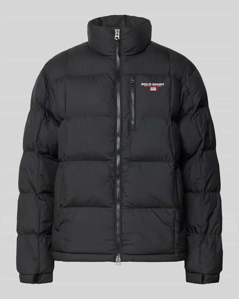 Ralph Lauren Steppjacke mit Label-Stitching Black