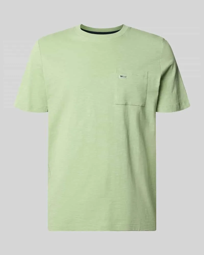 S.Oliver Regular Fit T-Shirt aus reiner Baumwolle Gruen
