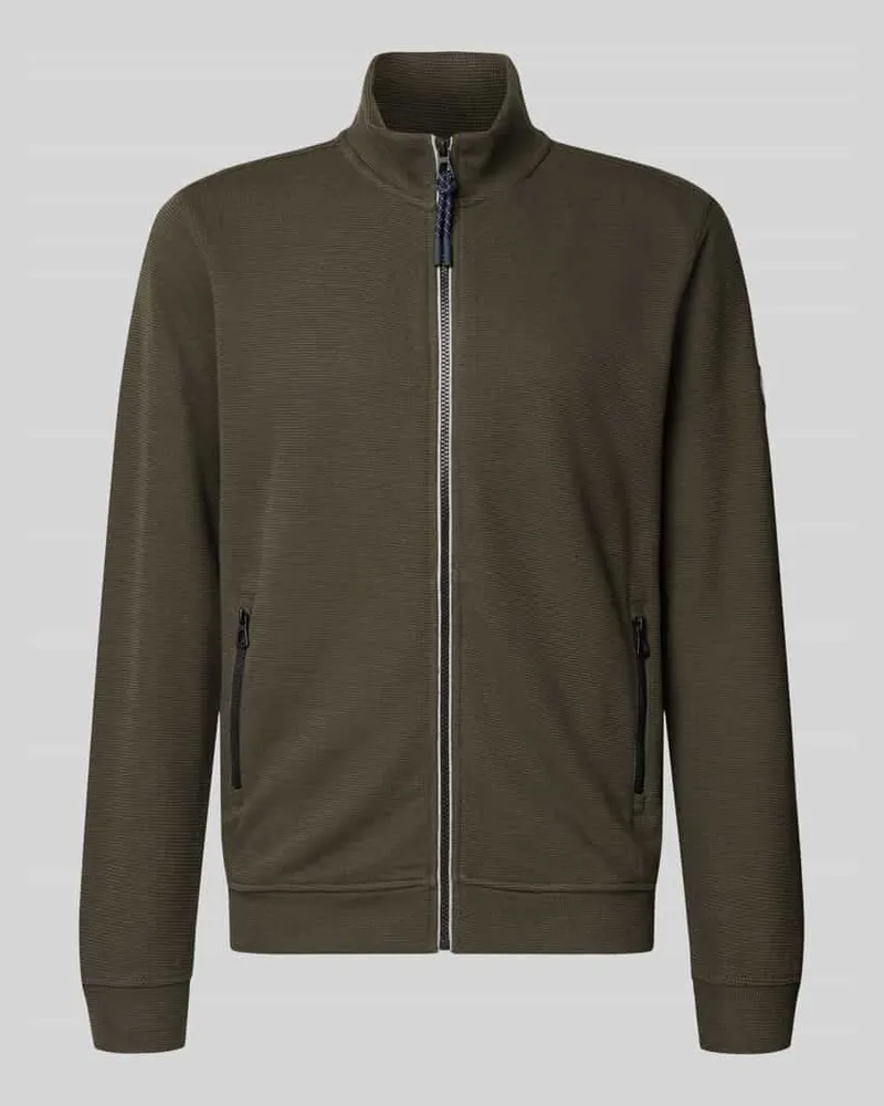 Lerros Sweatjacke mit Reißverschlusstaschen 