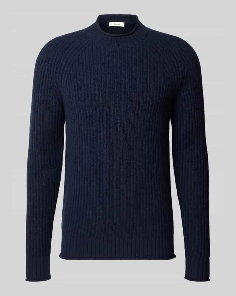 Selected Pullover mit Raglanärmeln aus Wollmix Marine