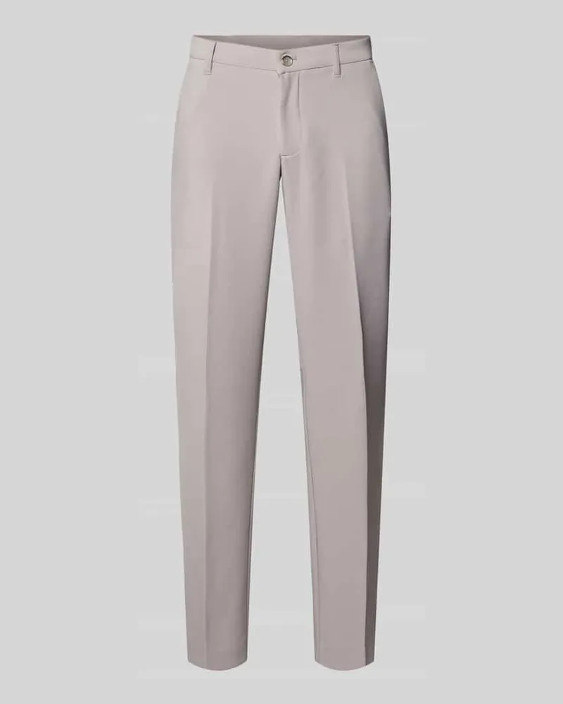 McNeal Straight Fit Stoffhose mit Bügelfalten Mittelgrau