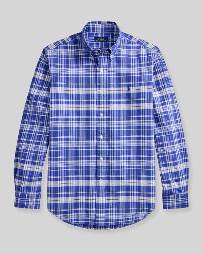 Ralph Lauren Regular Fit Freizeithemd aus reiner Baumwolle Blau