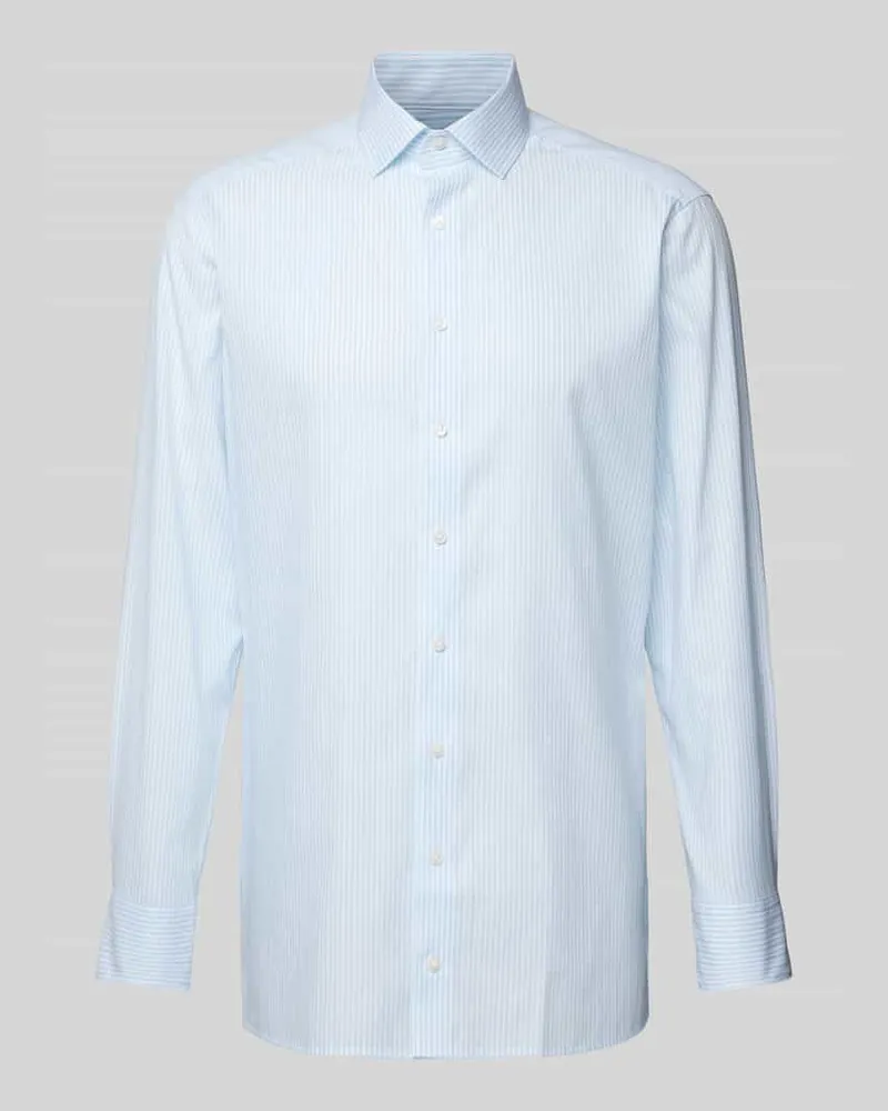 Olymp Modern Fit Business-Hemd mit Kentkragen Bleu