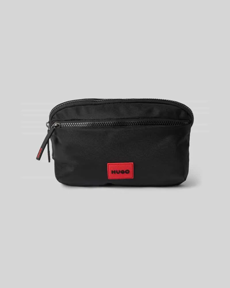 HUGO BOSS Bauchtasche mit Label Patch Modell 'ETHON 3.0_NEW BMBG C Black