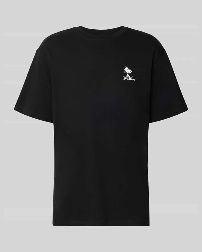 Only & Sons Oversized T-Shirt aus reiner Baumwolle Modell 'PEANUTS Black