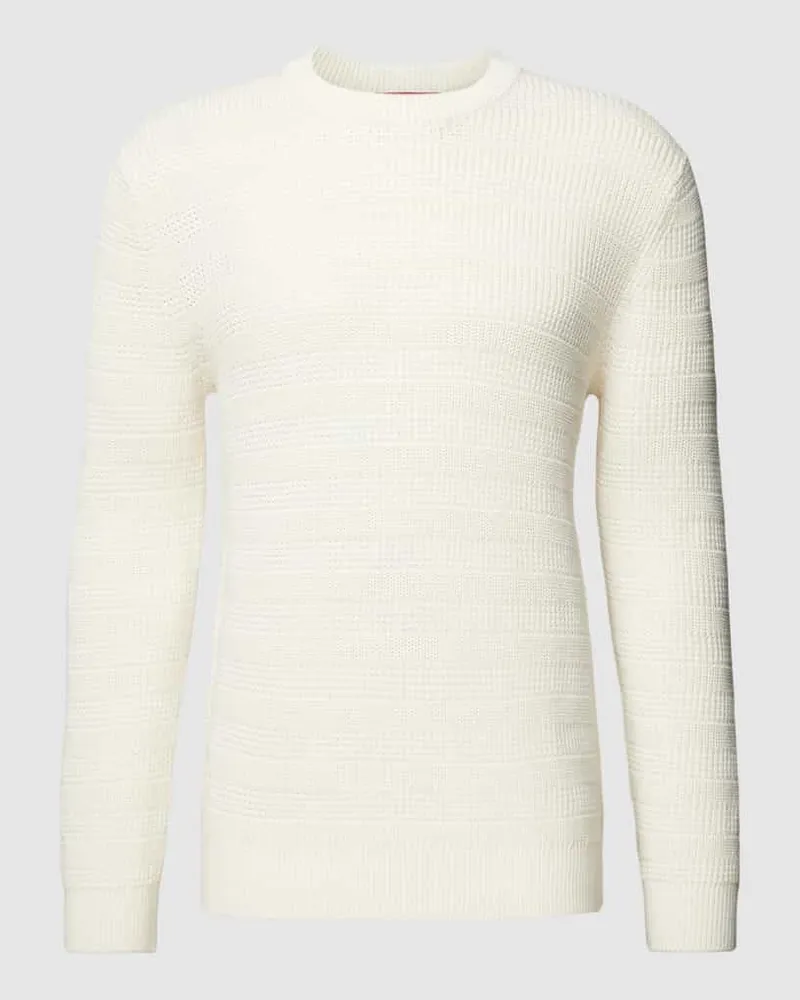Esprit Strickpullover mit Streifenmuster Offwhite