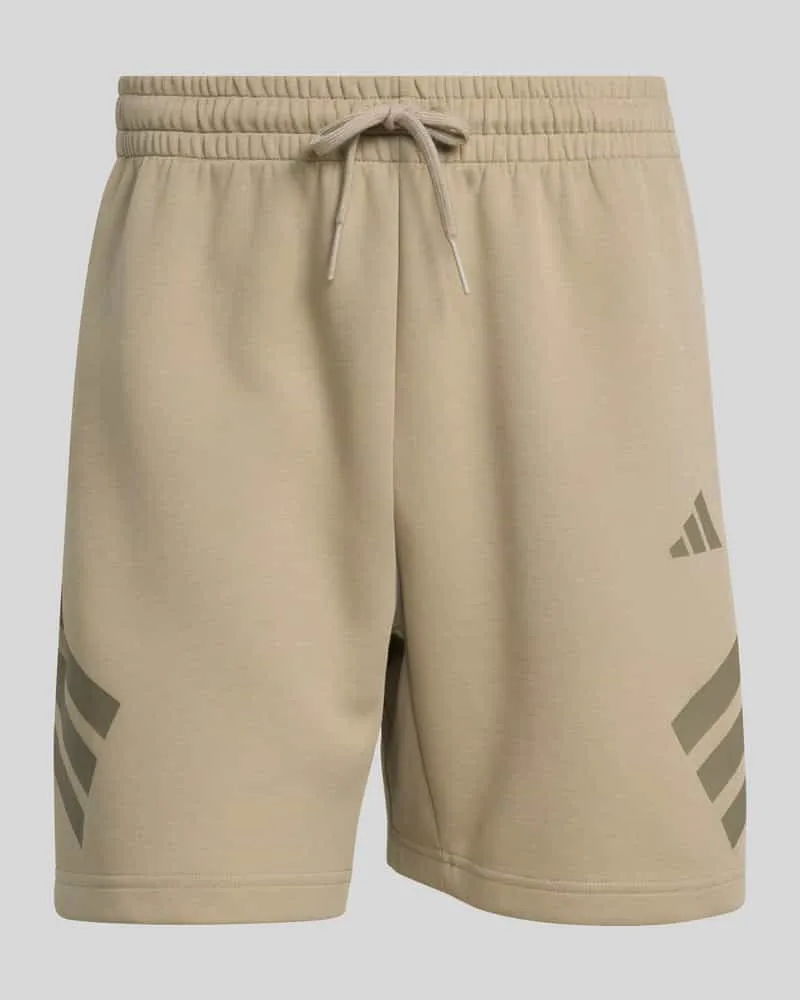 adidas Regular Fit Shorts mit Logo Print Oliv