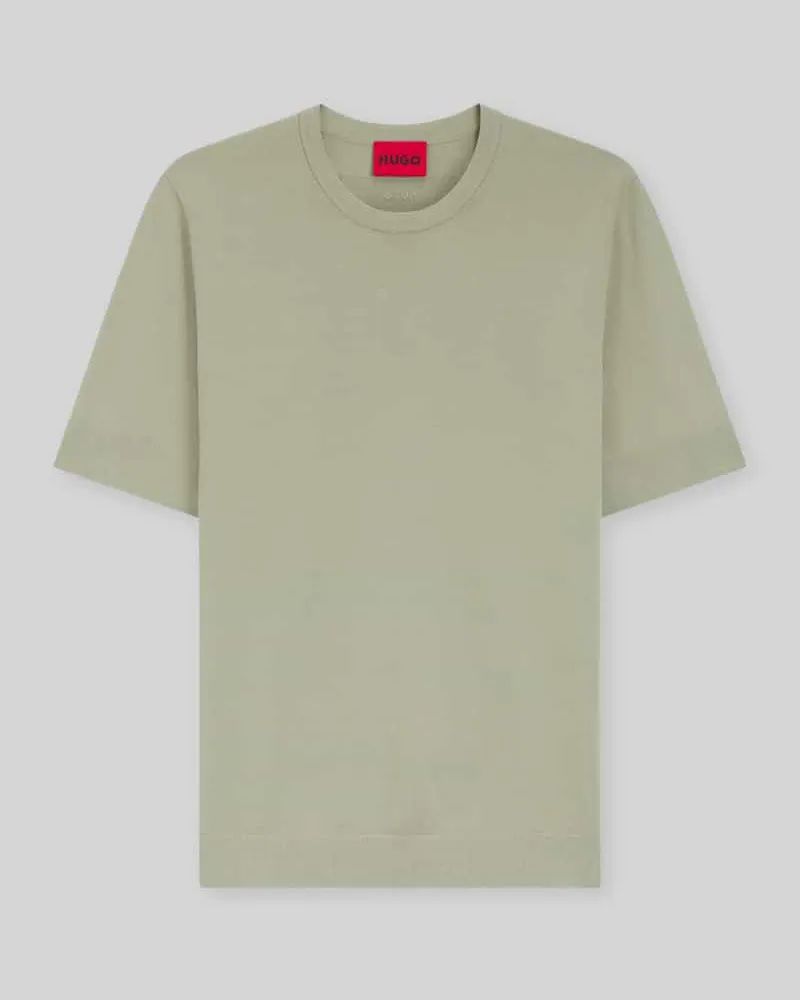 HUGO BOSS Slim Fit Pullover aus Feinstrick Mint