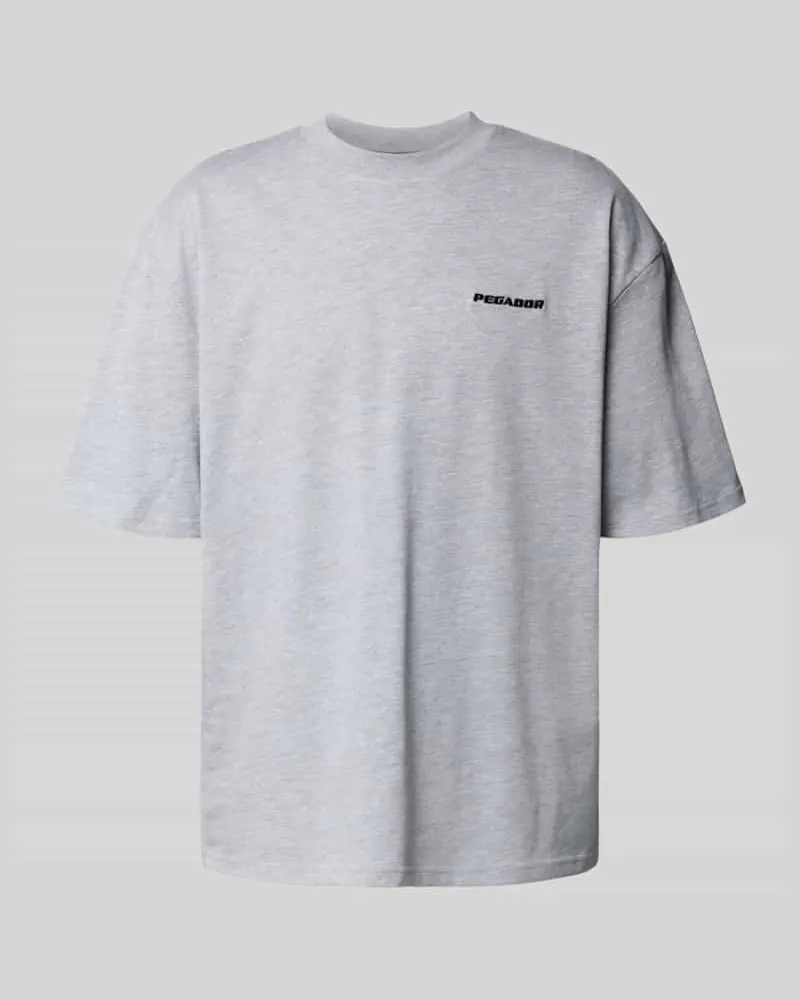 PEGADOR Oversized T-Shirt mit Label-Stitching 