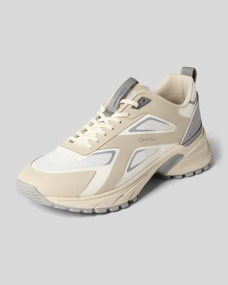 Calvin Klein Low Top Sneaker mit Anziehschlaufe Modell 'HIKE Beige