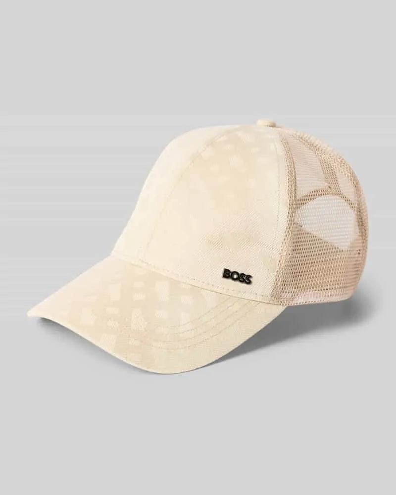 HUGO BOSS Basecap mit Mesh-Einsatz Modell 'ZED-TRUCKER-M Beige