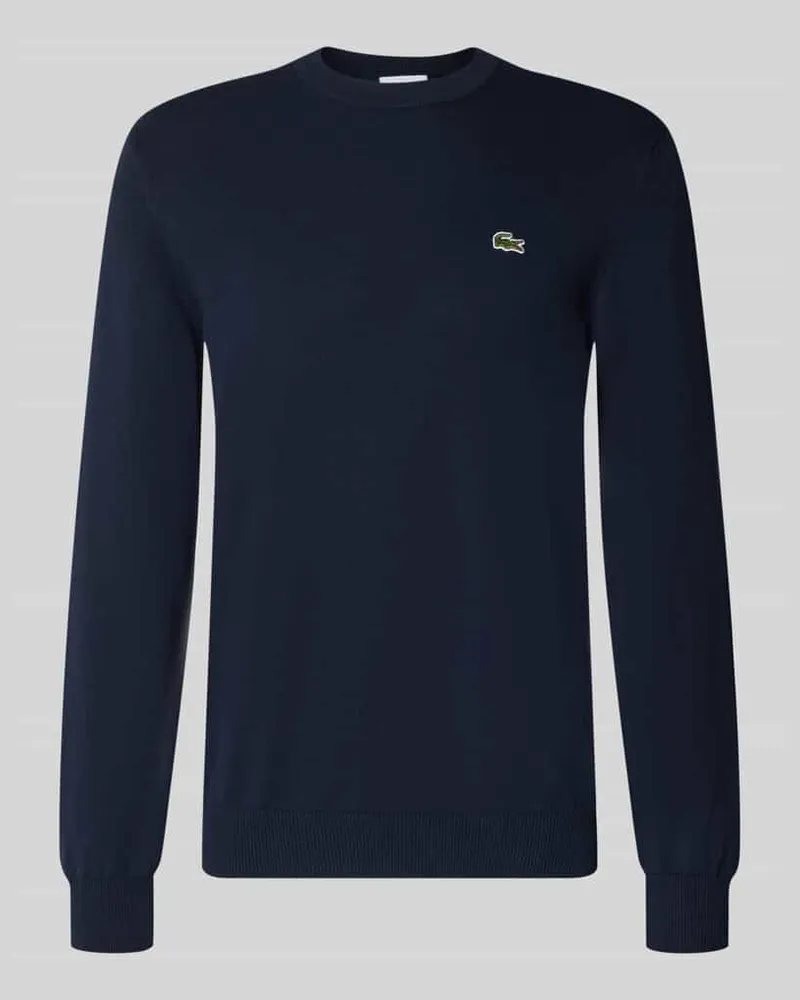Lacoste Regular Fit Pullover aus Baumwoll-Mix Marine