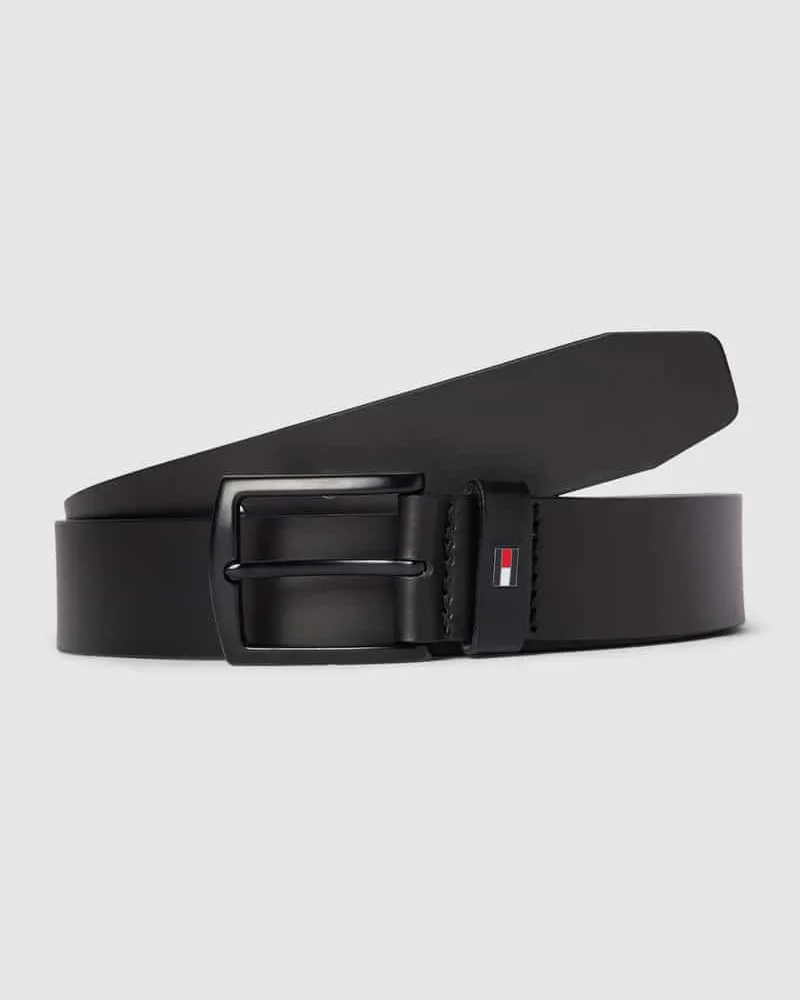 Tommy Hilfiger Ledergürtel mit Dornschließe Modell 'DENTON Black