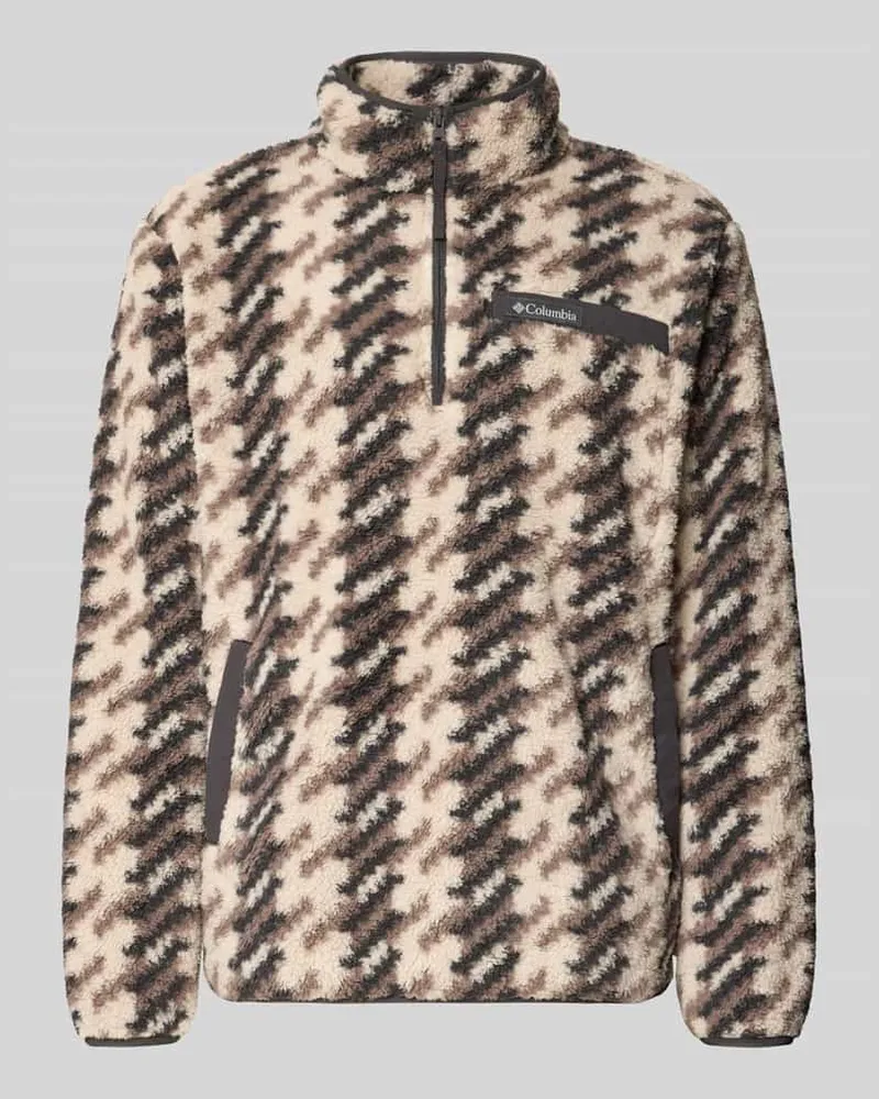 Columbia Sportswear Company Regular Fit Pullover mit Logo-Patch Stein