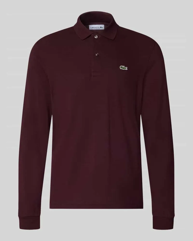 Lacoste Regular Fit Poloshirt aus reiner Baumwolle Bordeaux