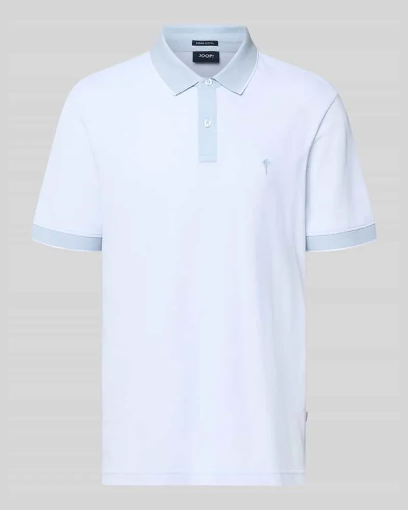 JOOP! Regular Fit Poloshirt mit Label-Stitching Modell 'Percyco Hellblau